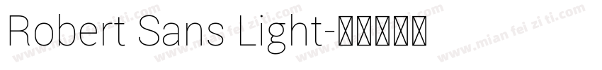 Robert Sans Light字体转换